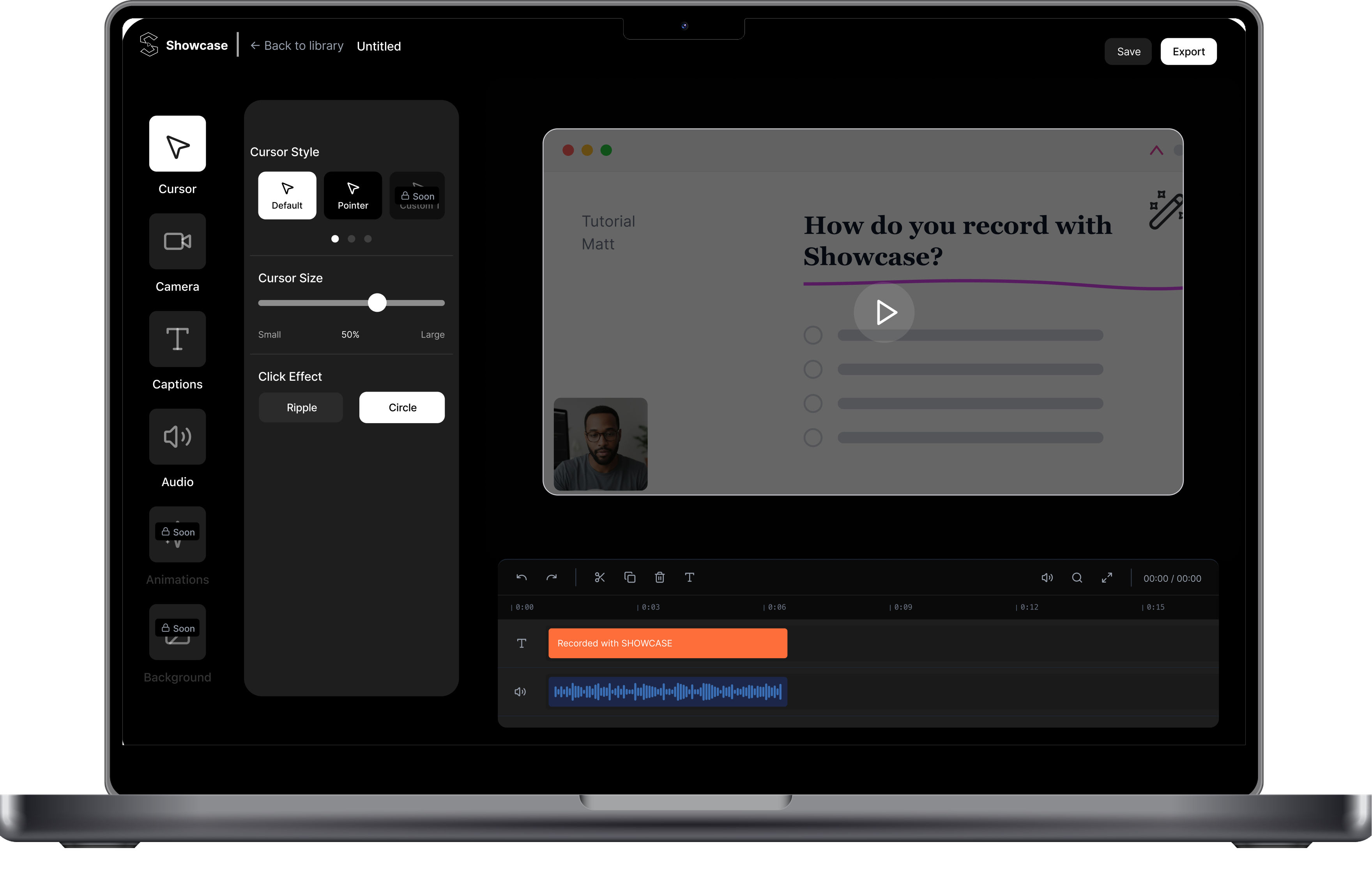 Showcase poster mockup